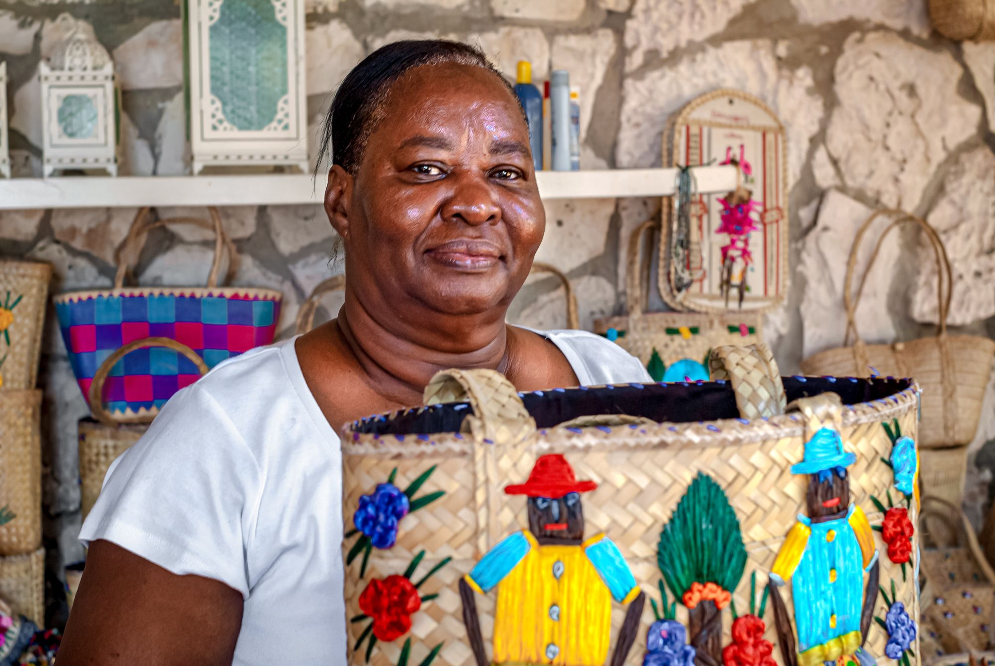 Bahamas-Woman-Market