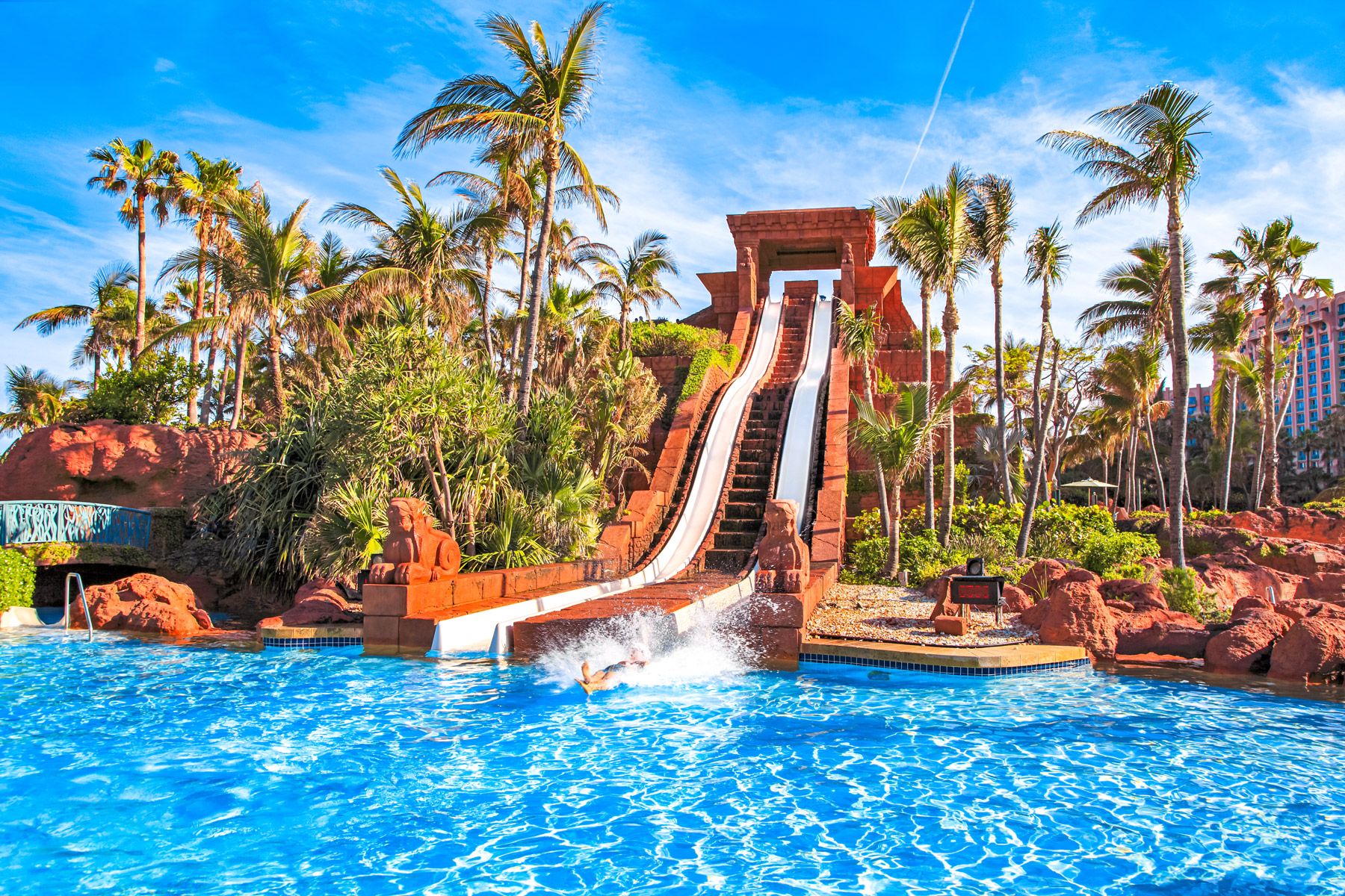 25--The-water-slide-structure-in-Paradise-Island-The-Bahamas