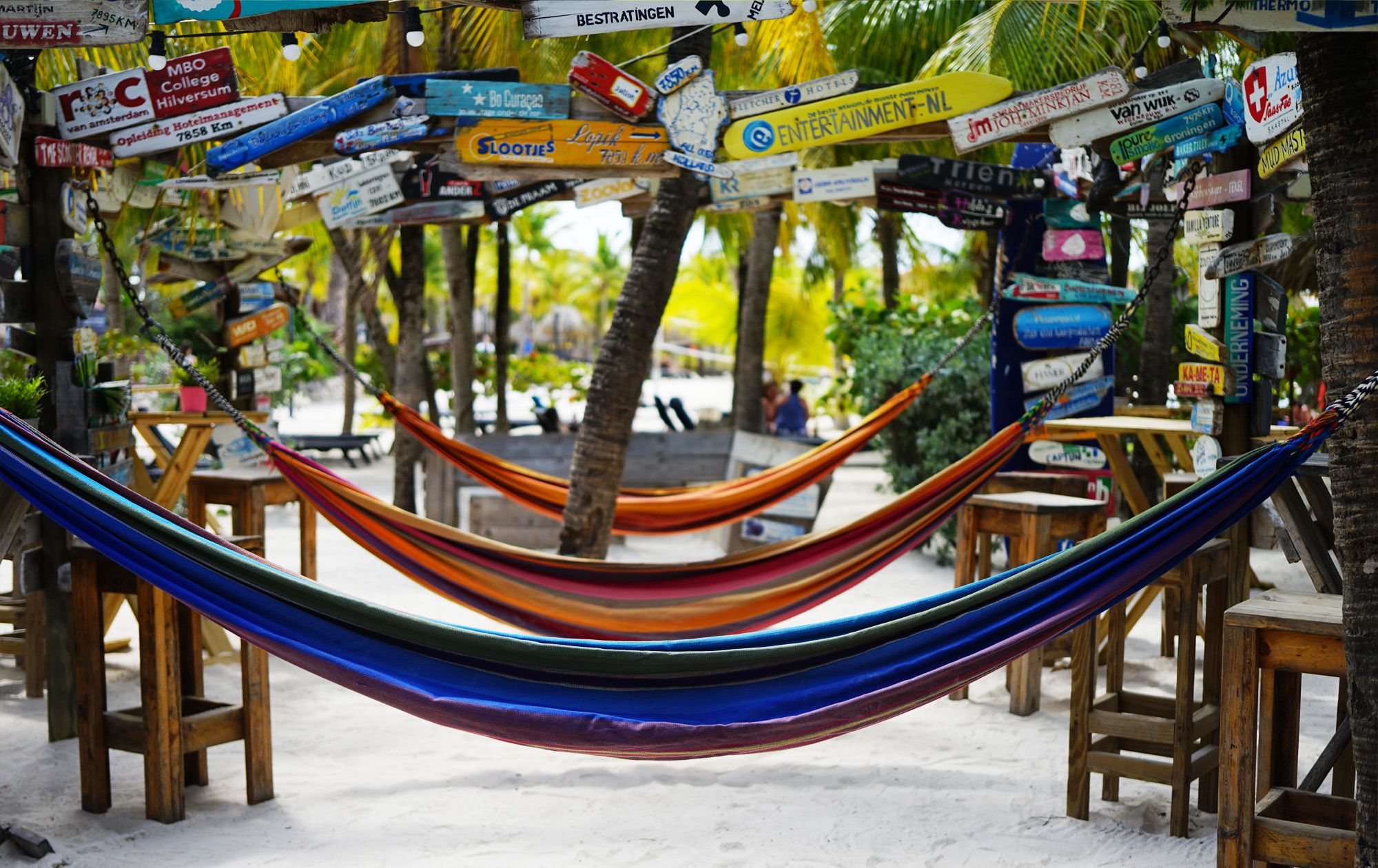 Hammocks--on-Mambo-Beach--4