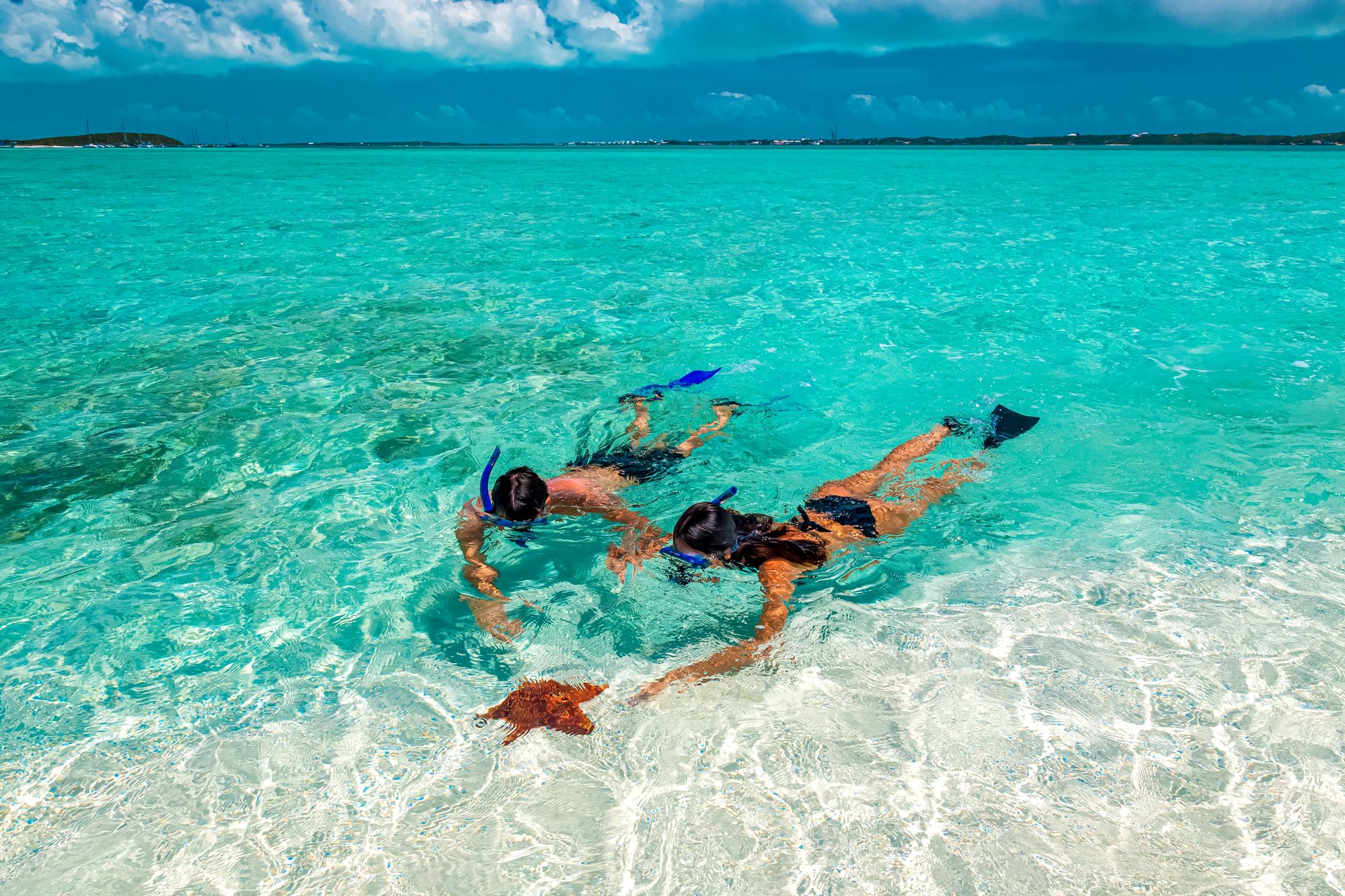 Bahamas-Couple-Snorkel-Beach
