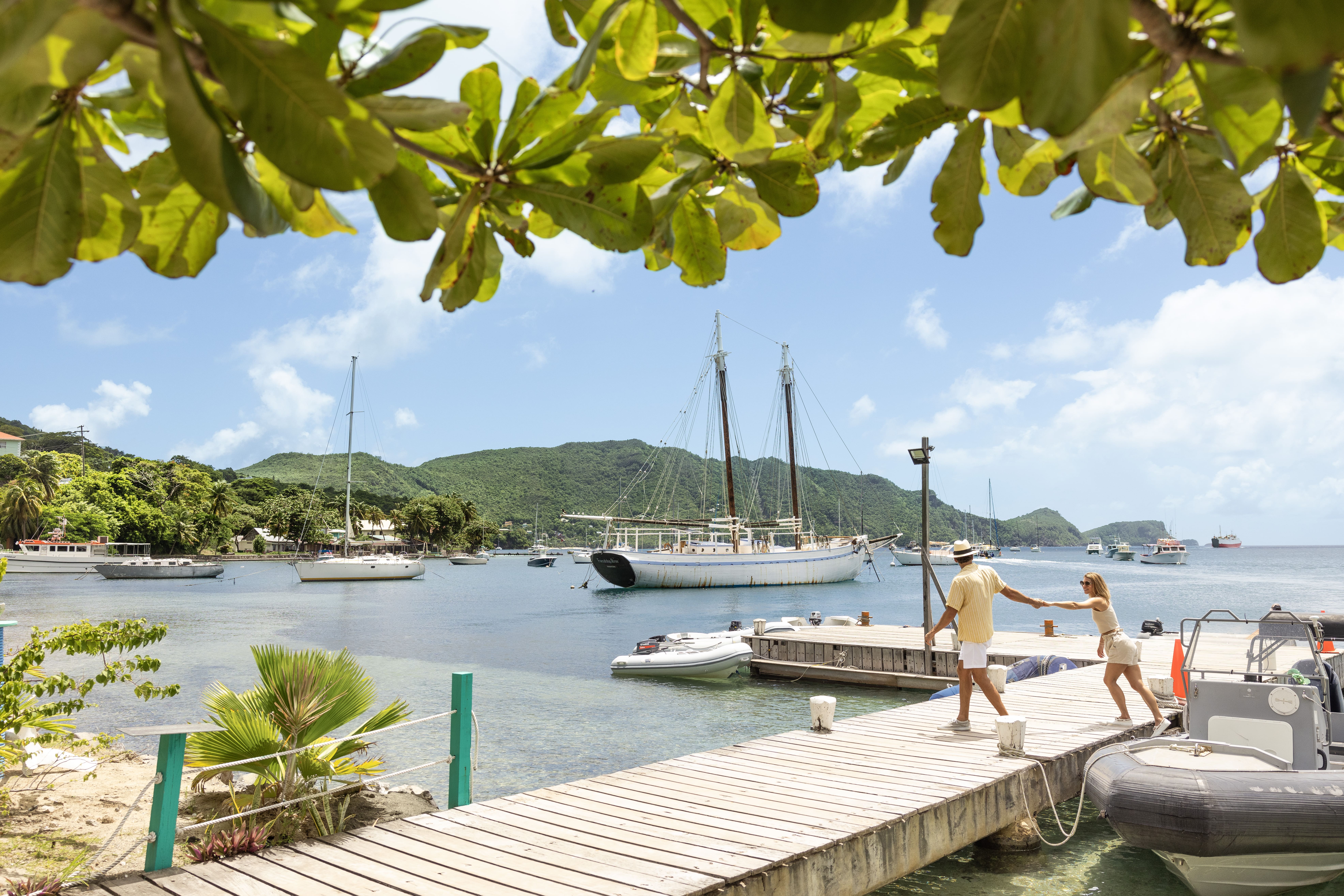 SSV-Destination-Bequia-Boats-Couple-Dock--1-